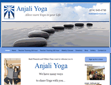 Tablet Screenshot of anjaliyogateachertraining.com